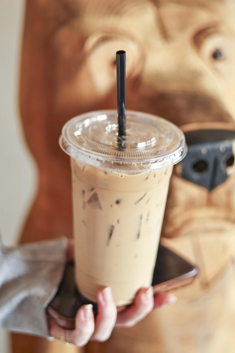 The iced vanilla latte is a great treat to have on your lunch break if you are working at Black Bear Cafe! 